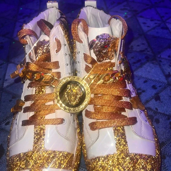 Medusa Versace High Top Planet Blue Haze Spiritual Protection Collection Versace VE4479U M (52 - 19) with Blue lenses and Transparent  main image 4